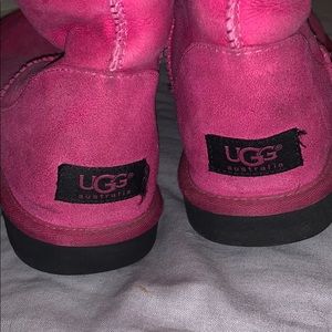 Hot pink Uggs! Size 8 women